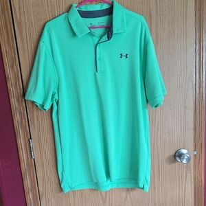Under Armour Men's Bright Green Polo Shirt